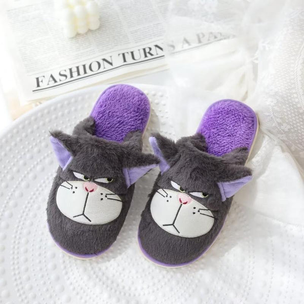Cute Lucifer Cat Open Toe Slippers