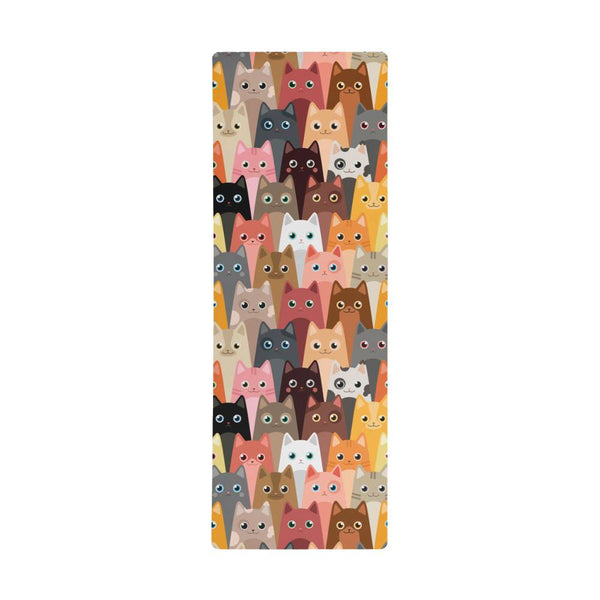 Colorful Cats Yoga Mat