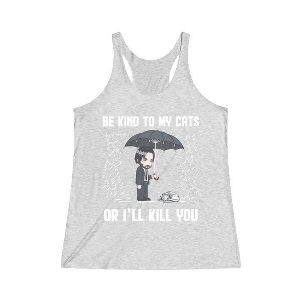Be Kind To My Cats Women's Racerback Tank Top