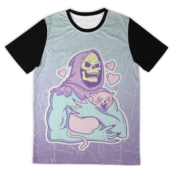 Cat and Death Unisex T-shirt