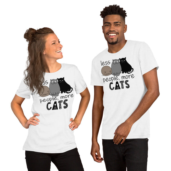 Less People More Cats Unisex T-shirt