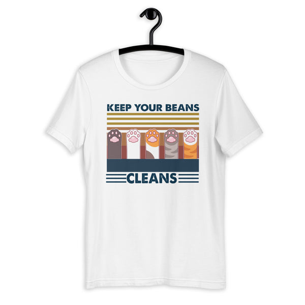 Keep Your Beans Cleans Cat Unisex T-shirt
