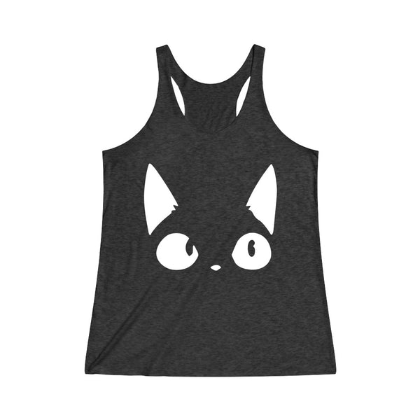 Cute Cat Women's Tri-Blend Racerback Tank Top