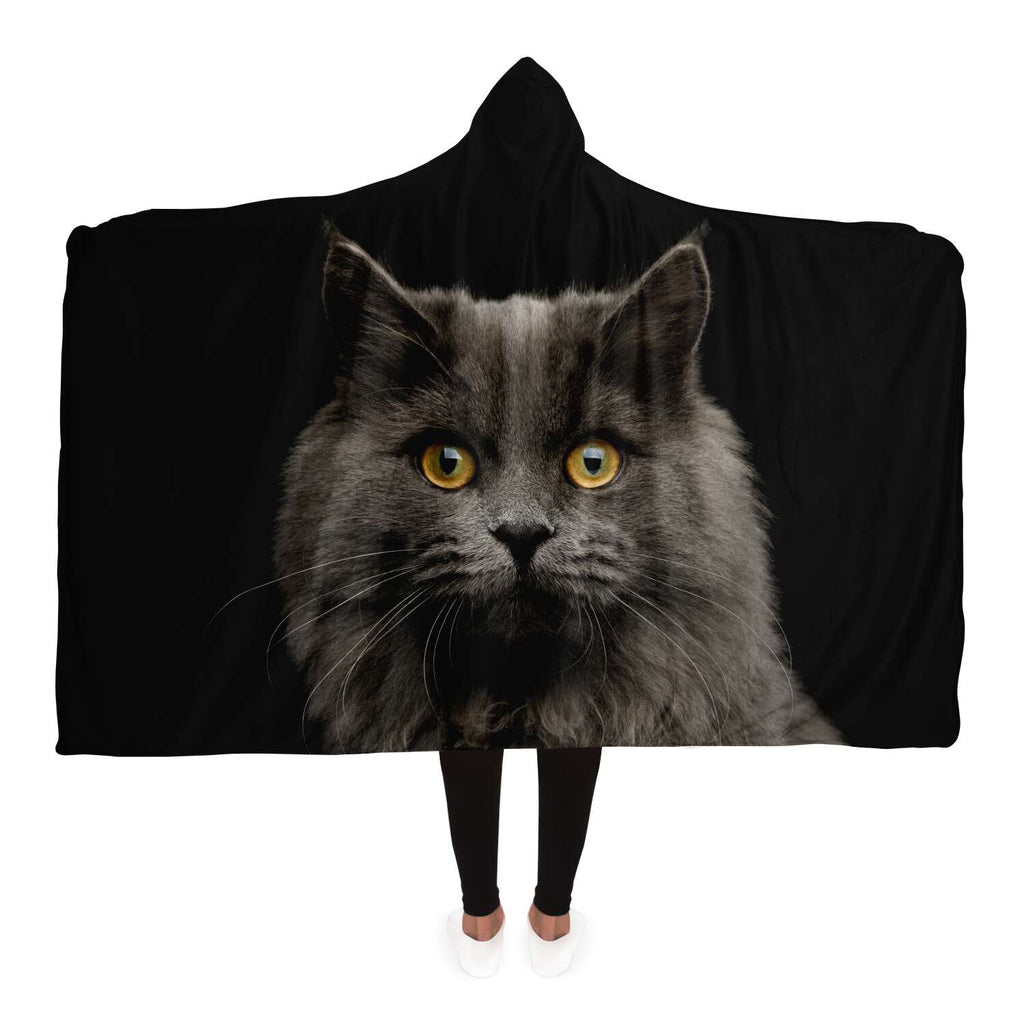Cute Cat Hooded Blanket