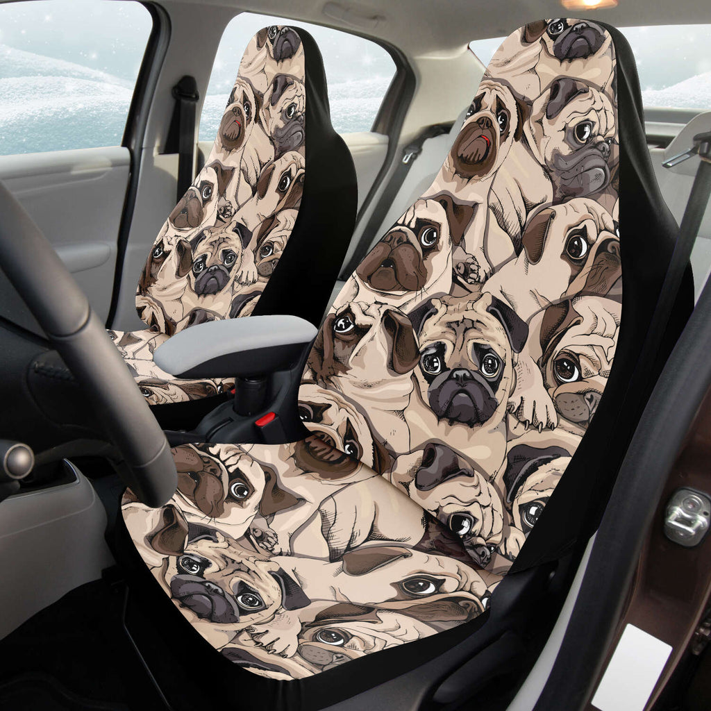 Pug dog car seat covers best sale