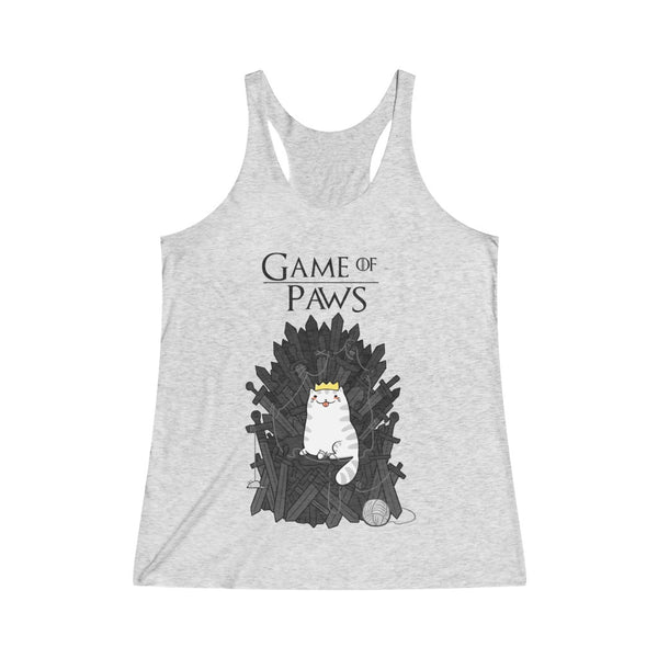Game Of Paws Women's Tri-Blend Racerback Tank Top