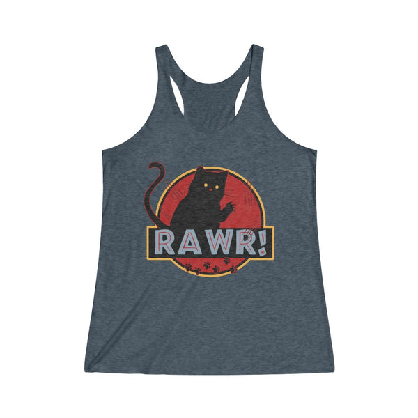 RAWR Women's Tri-Blend Racerback Tank Top