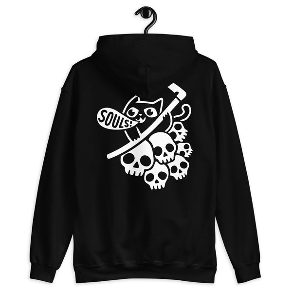 Cat Got Your Soul? Unisex Hoodie (Back)