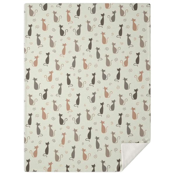 Cute Cats Premium Microfleece Blanket