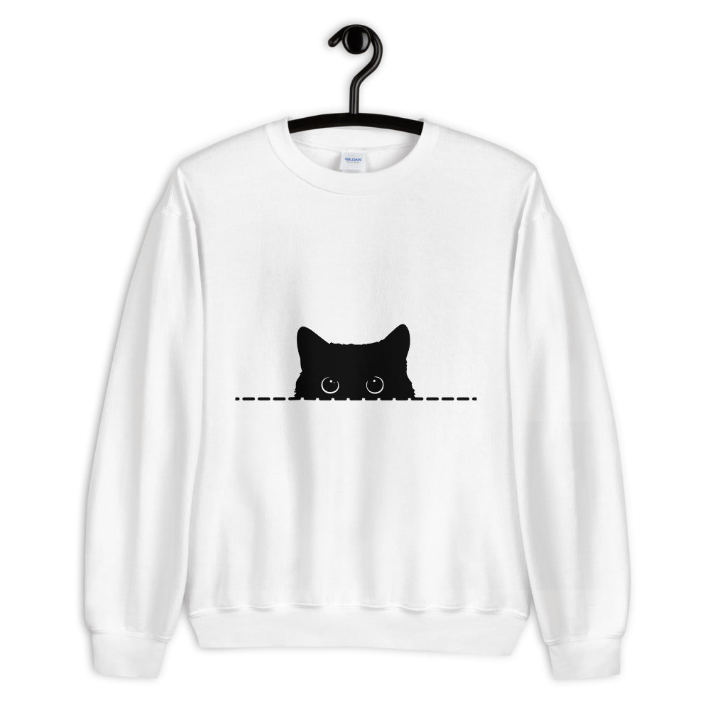 Sneak Black Cat Unisex Sweatshirt