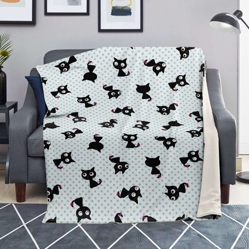 Black Cats Premium Microfleece Blanket