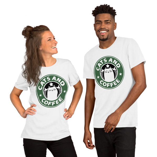 Cats and Coffee Unisex T-shirt