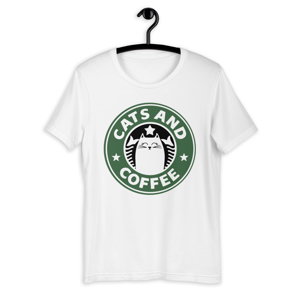 Cats and Coffee Unisex T-shirt