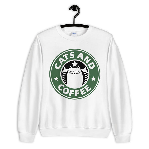 Cats and Coffee Unisex Sweatshirt