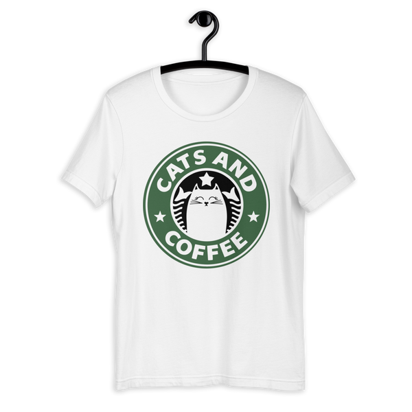 Cats and Coffee Unisex T-shirt