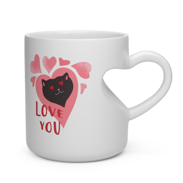 Love You Heart Shape Mug