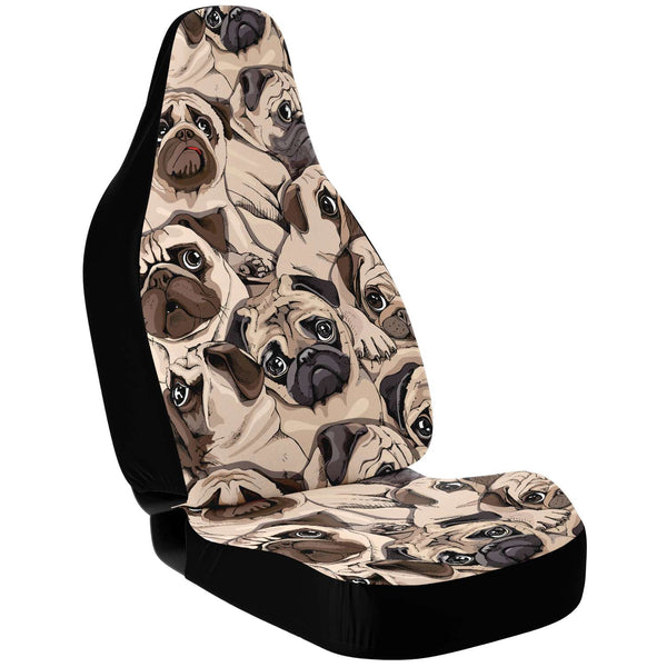 Cute Pugs Car Seat Cover
