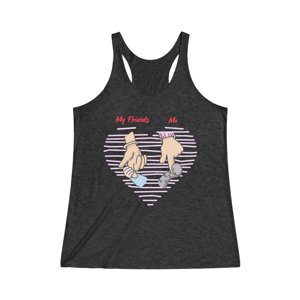My Friends Vs Me Women's Tri-Blend Racerback Tank Top