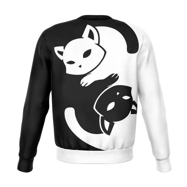 Yin Yang Cat AOP Unisex Fashion Sweatshirt
