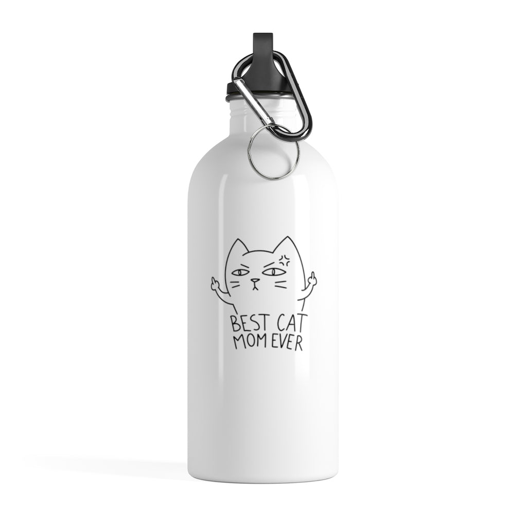 Best Cat Mom Ever Stainless Steel Water Bottle