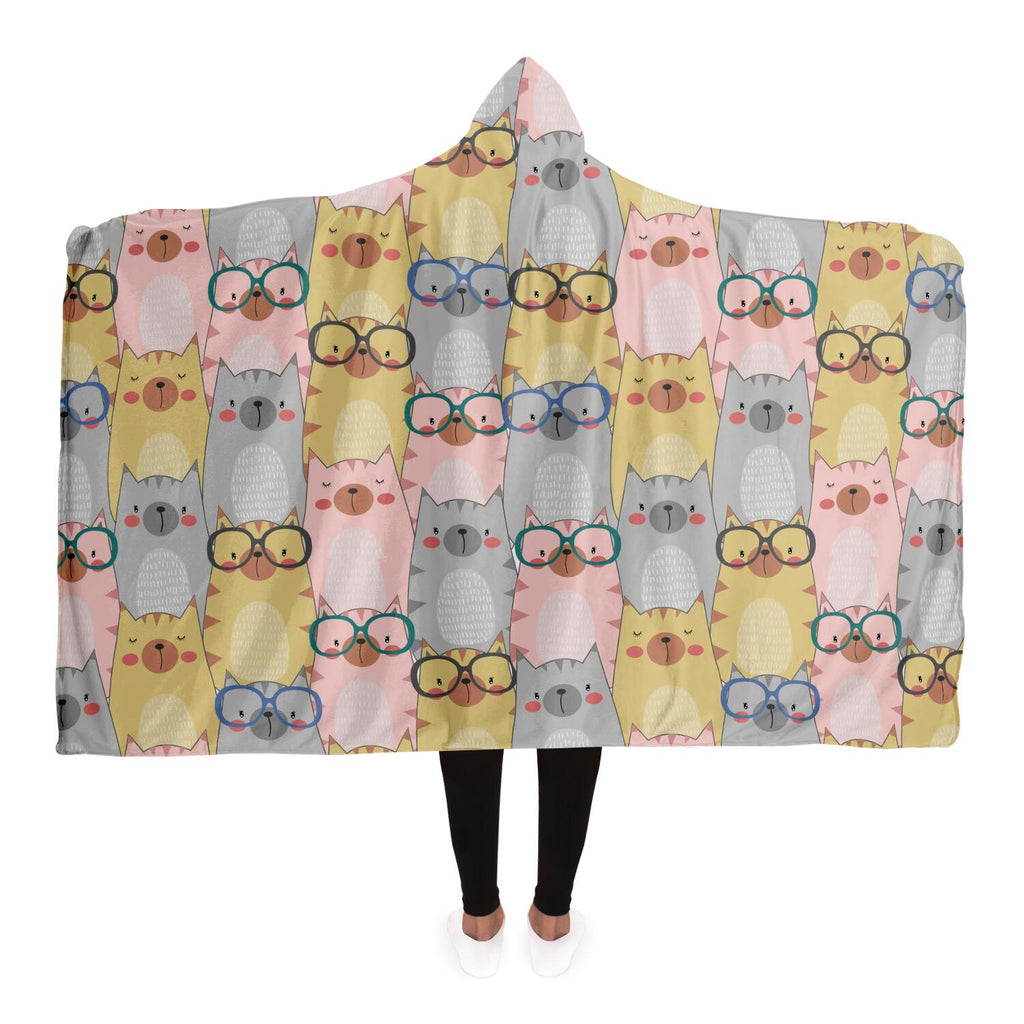 Sweet Cats Hooded Blanket
