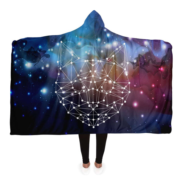 Cat Space Hooded Blanket
