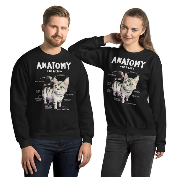 Anatomy Of A Cat Unisex Sweatshirt