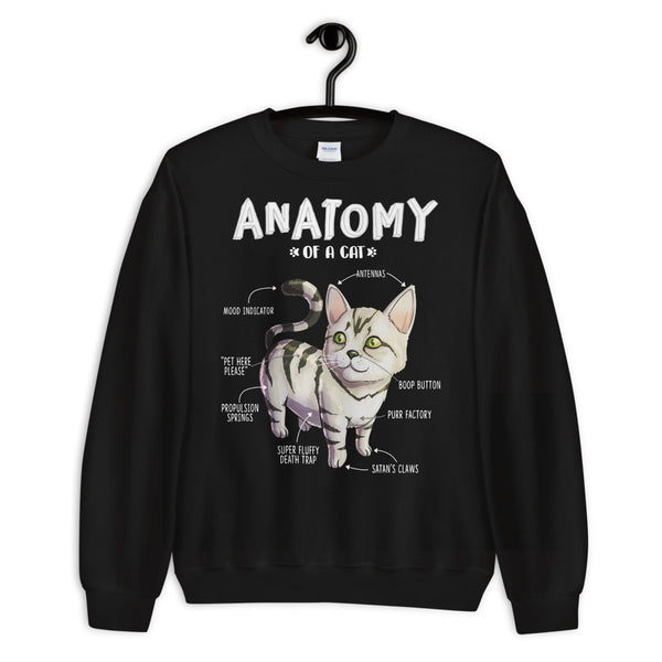 Anatomy Of A Cat Unisex Sweatshirt