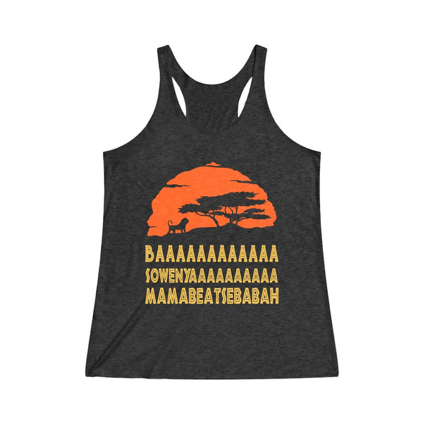 The Lion King Women's Tri-Blend Racerback Tank Top