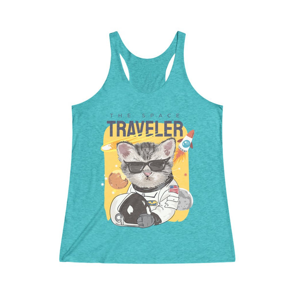 The Space Traveler Women's Tri-Blend Racerback Tank Top