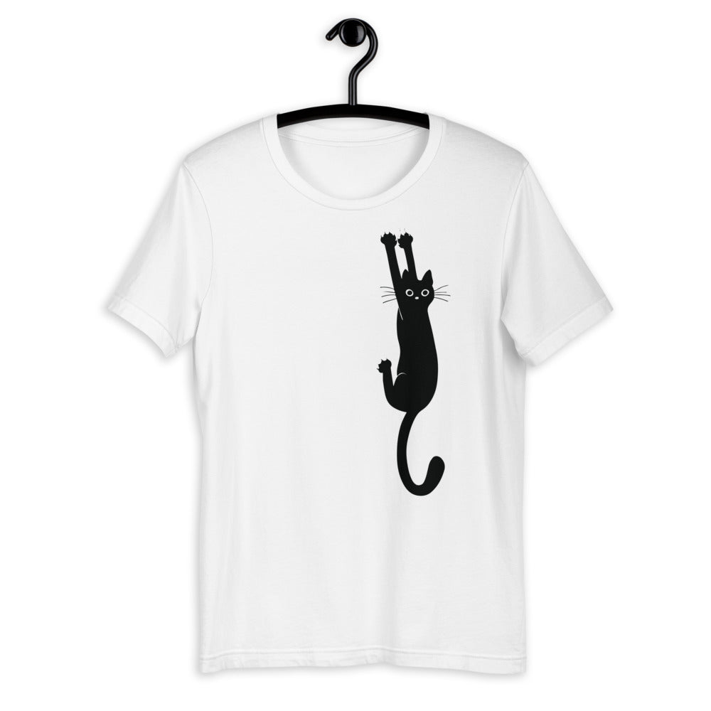 Black Cat Holding Unisex T-shirt