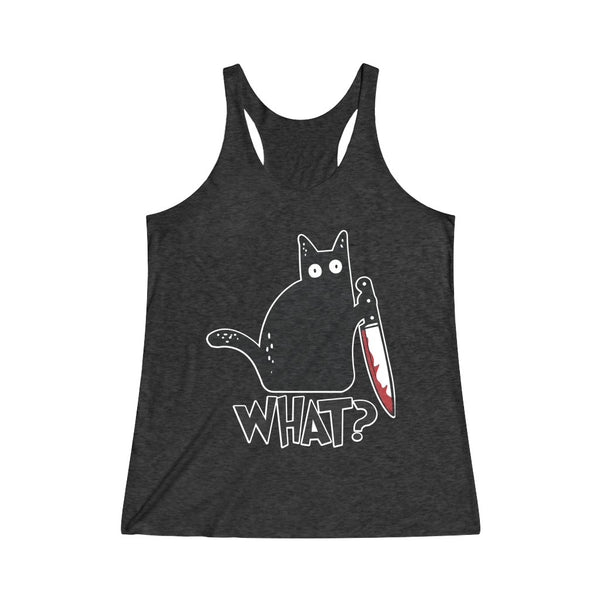 What Women's Tri-Blend Racerback Tank Top