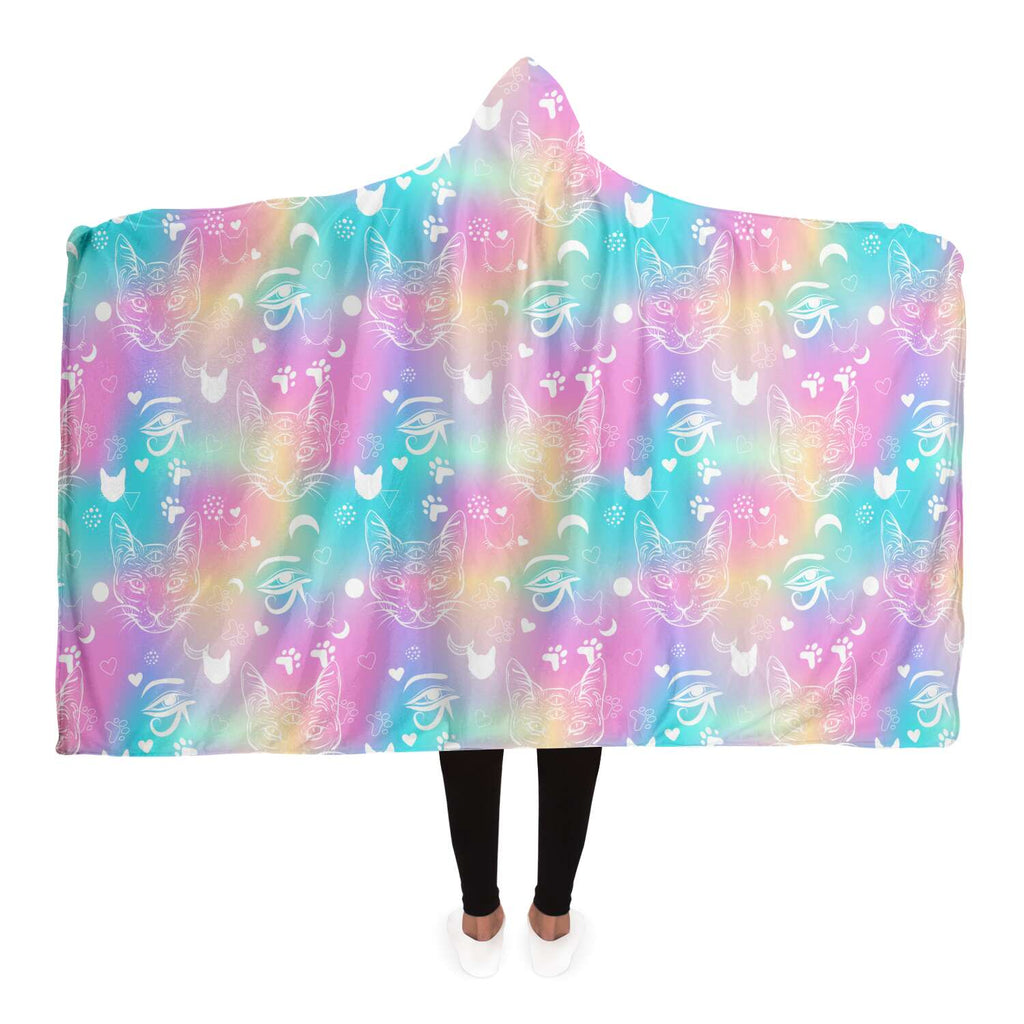 Mystic Cat Hooded Blanket