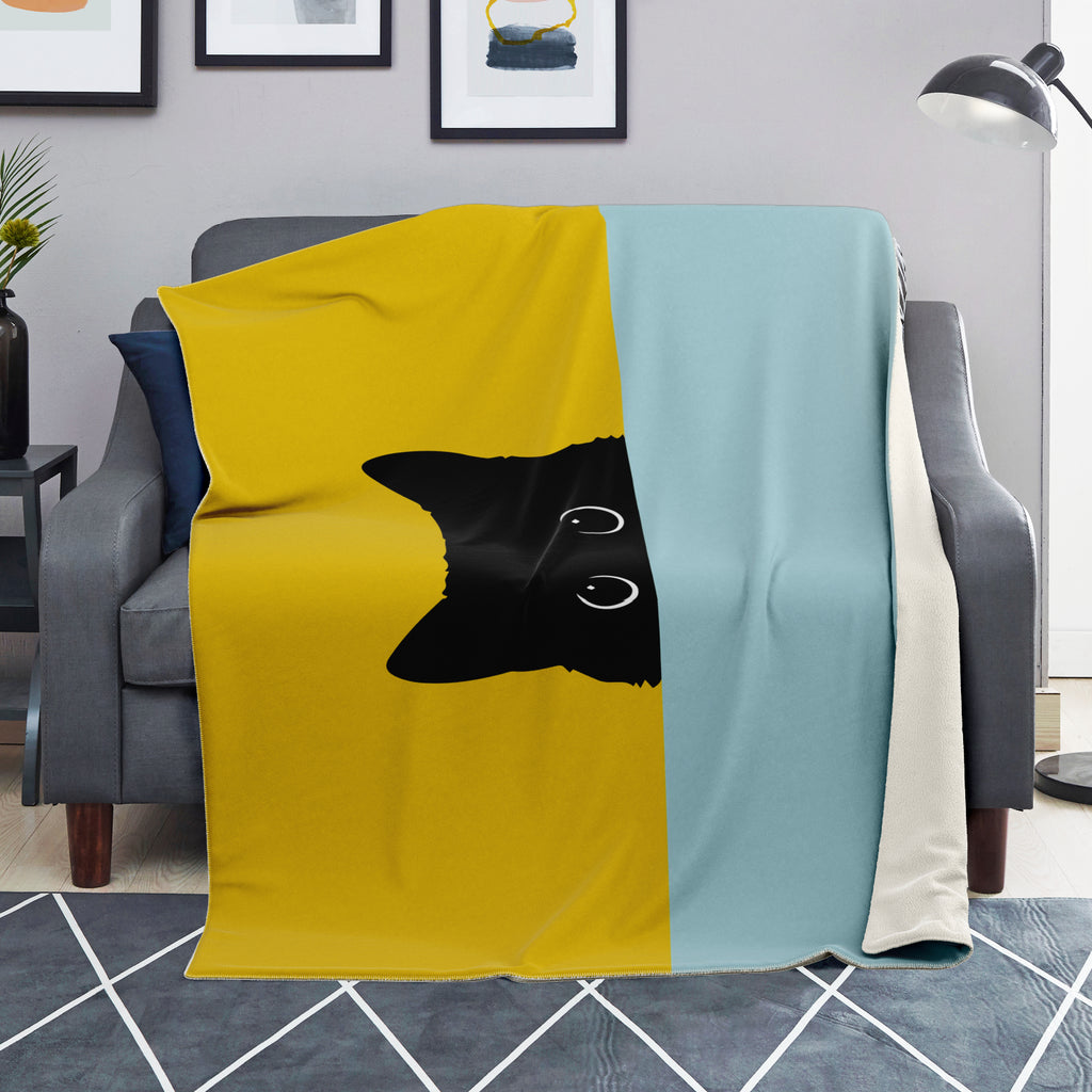 Sneak Cat Premium Microfleece Blanket