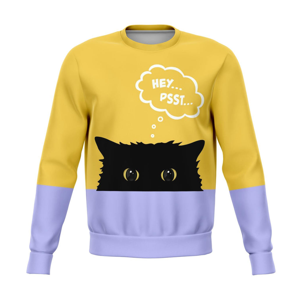 Sneak Cat Unisex Athletic Sweatshirt