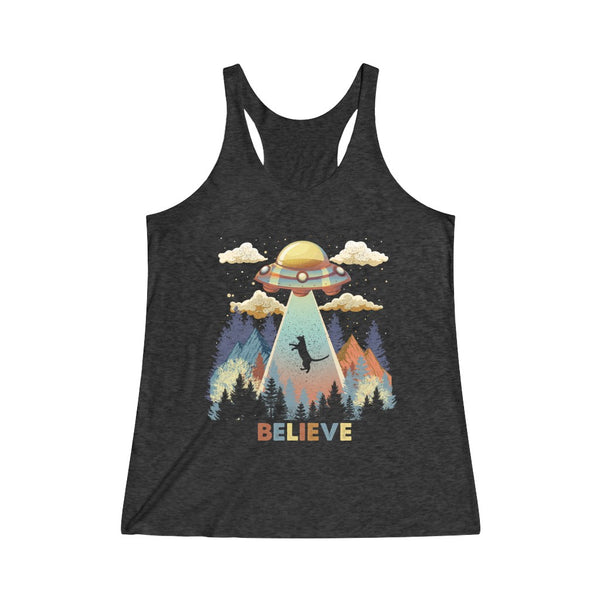 I Believe Women's Tri-Blend Racerback Tank Top