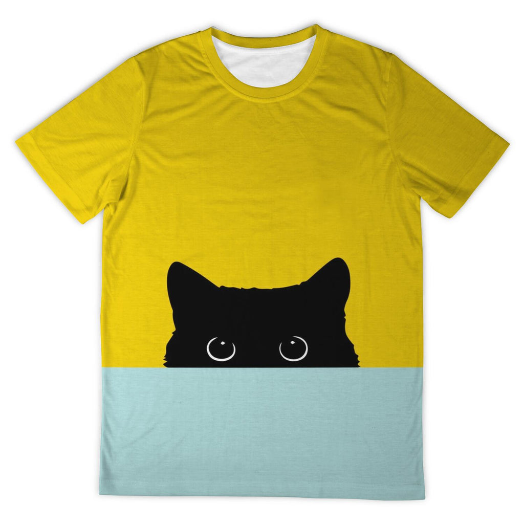 Sneak Cat Unisex AOP T-shirt