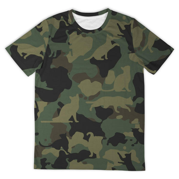 Cat Camouflage Unisex AOP T-shirt