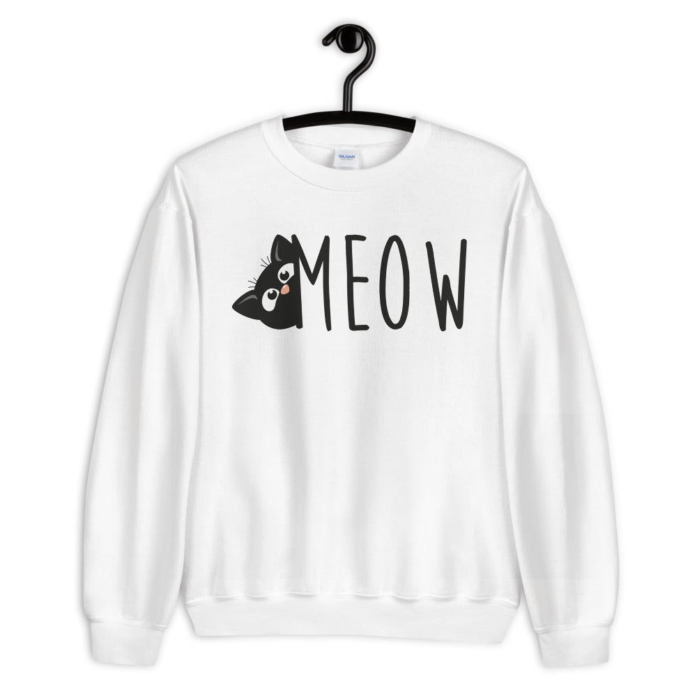 Sneak Cat Meow Unisex Sweatshirt