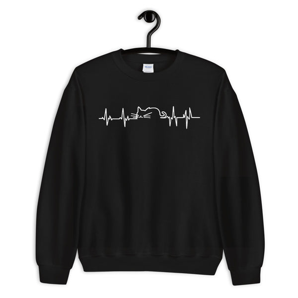 Cat Heartbeat Unisex Sweatshirt