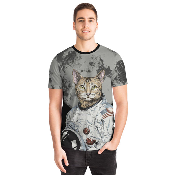 Cat Astronaut Unisex AOP T-shirt