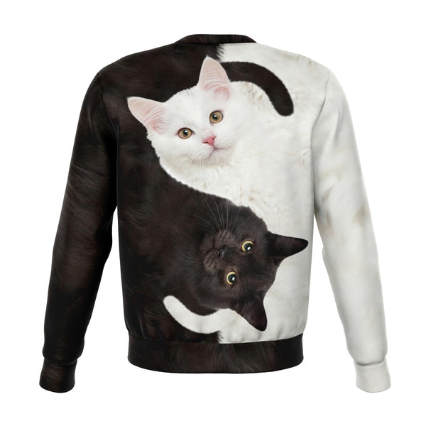 Yin Yang Cat AOP Unisex Athletic Sweatshirt