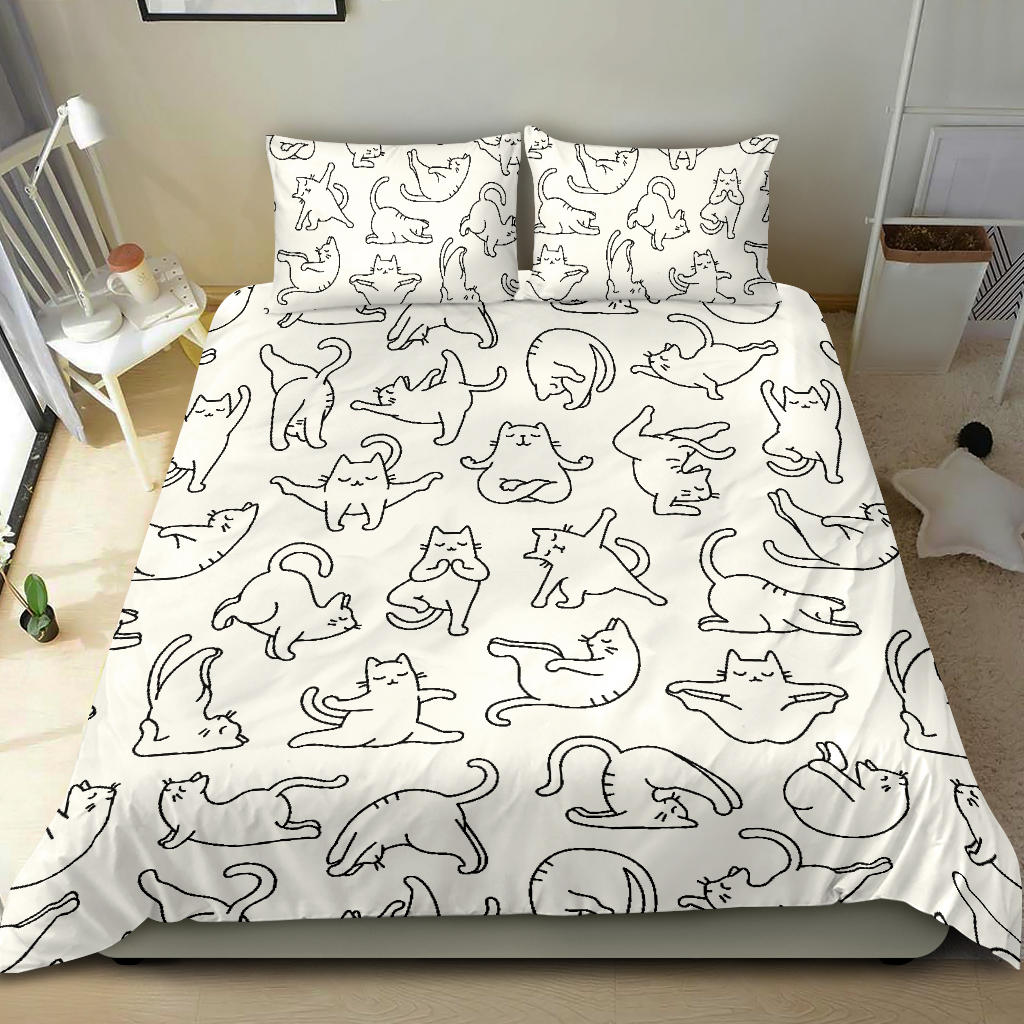 Yoga Cats Bedding Set