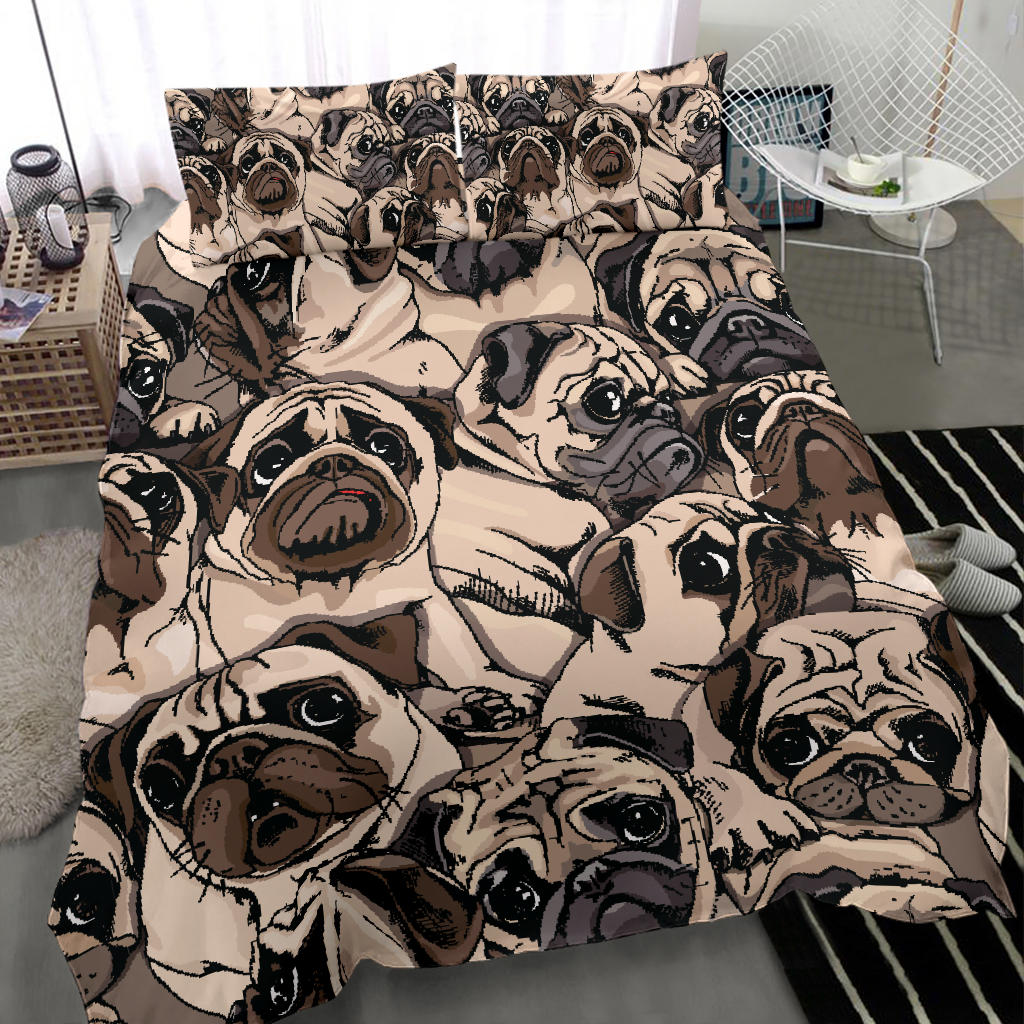 Cute Pugs Bedding Set