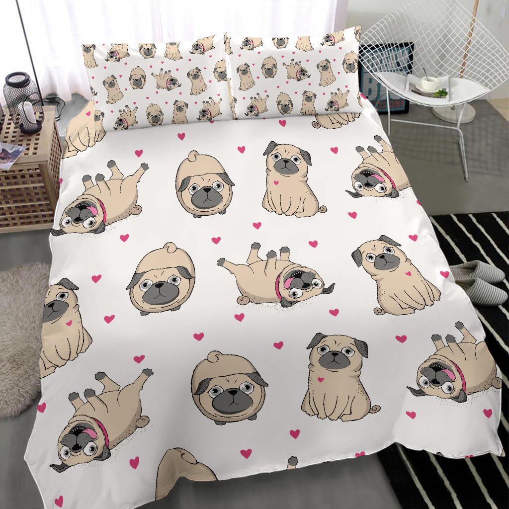Lovely Pugs Bedding Set