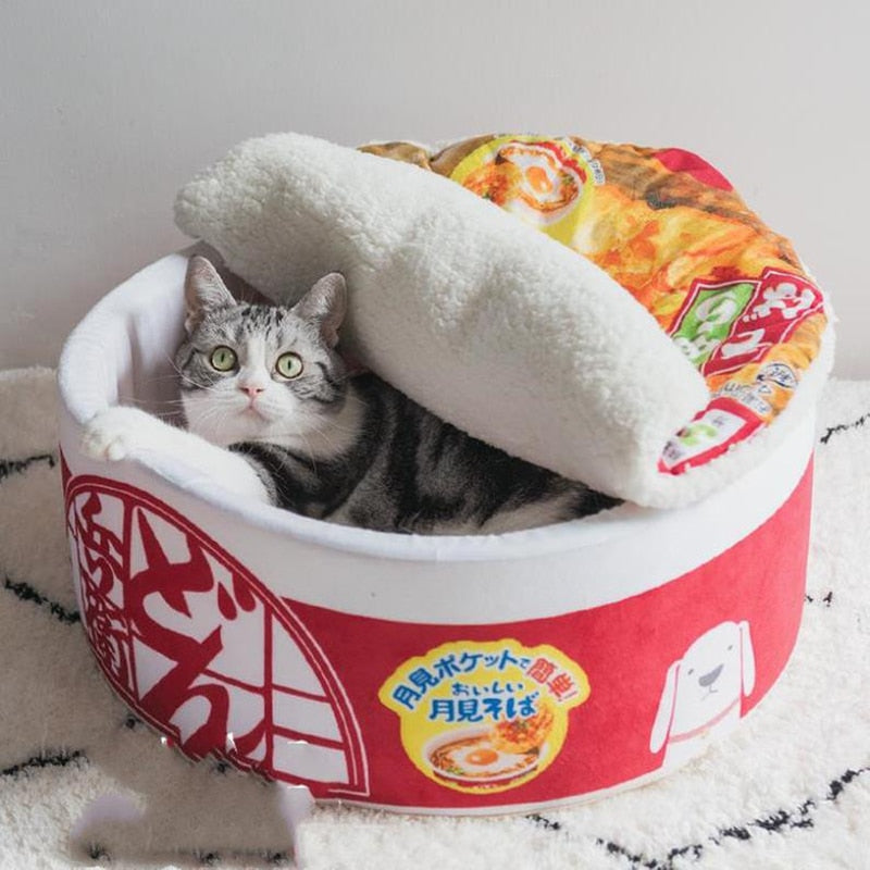 Funny Noodles Cat Dog Bed House