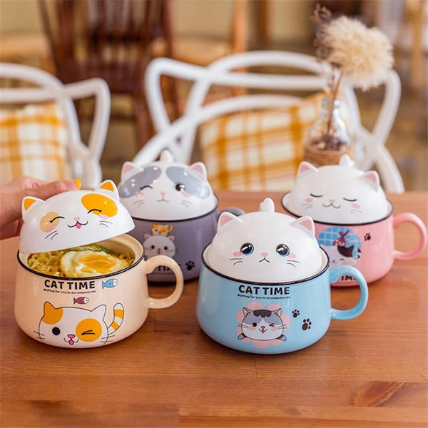 Cute Cat Noodle Bowl