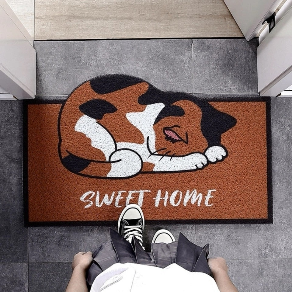 Cartoon Cat Doormat