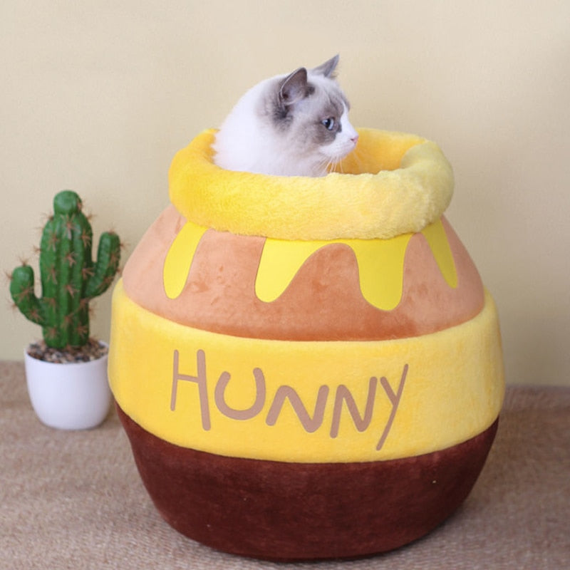 Cute Honey Pot Cat Bed – Cute Cat Nation