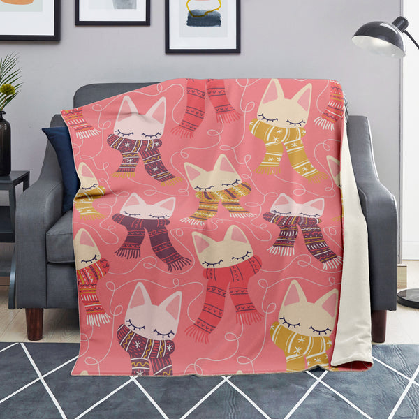 Lovely Cats Premium Microfleece Blanket